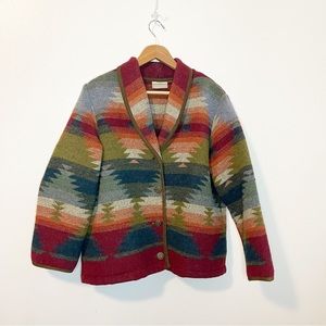 Coldwater Creek Western Wool Blend Coat